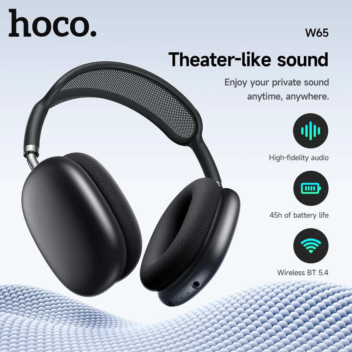 HOCO BT 5.4 Wireless Sports Headphones with Mic