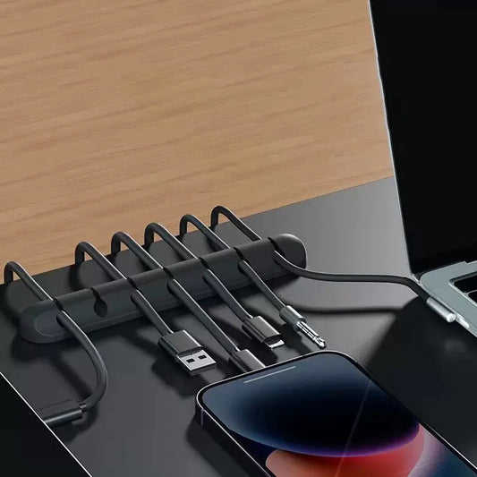 Desk Cable Organizer – Silicone Wire Clips
