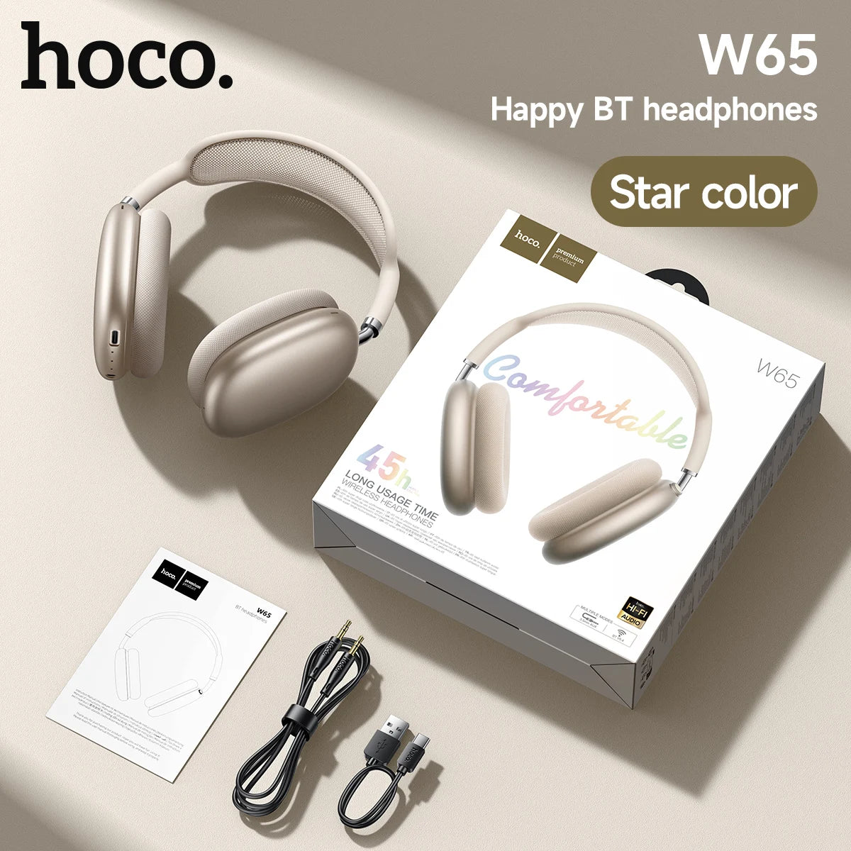 HOCO BT 5.4 Wireless Sports Headphones with Mic