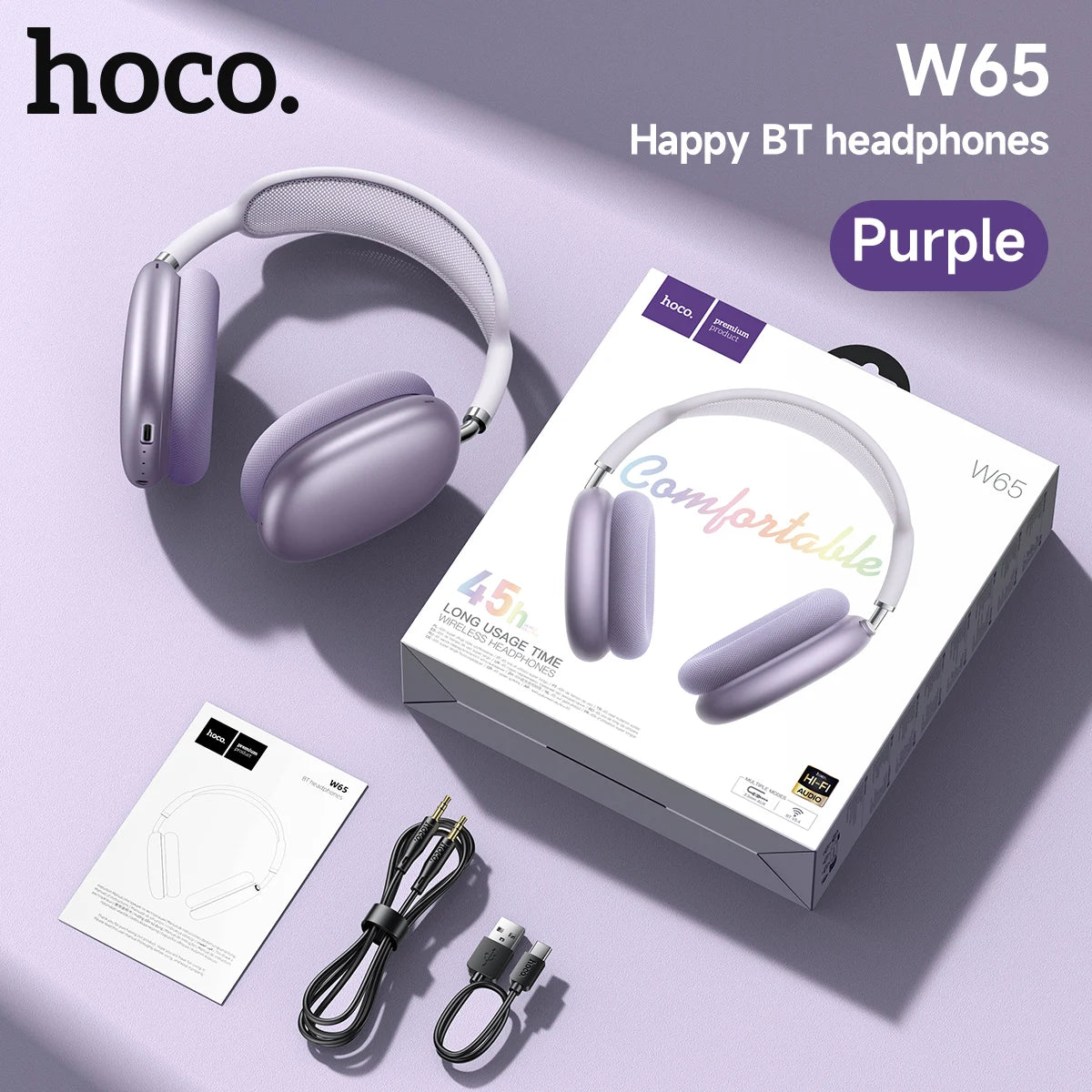 HOCO BT 5.4 Wireless Sports Headphones with Mic