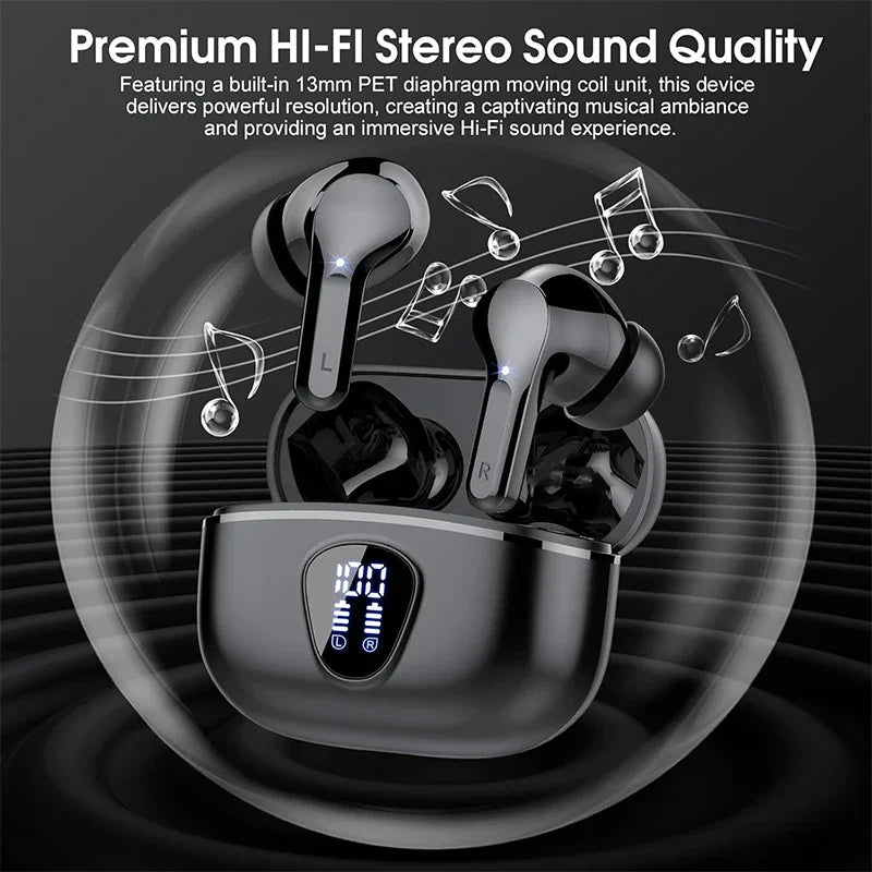 Bluetooth 5.3 HiFi Earbuds for Gaming & Music