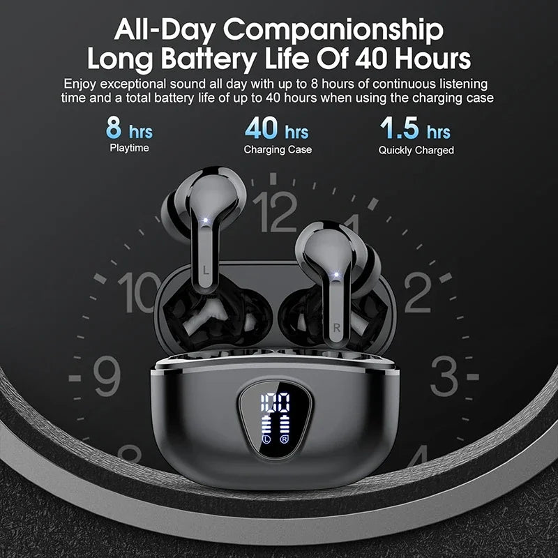 Bluetooth 5.3 HiFi Earbuds for Gaming & Music