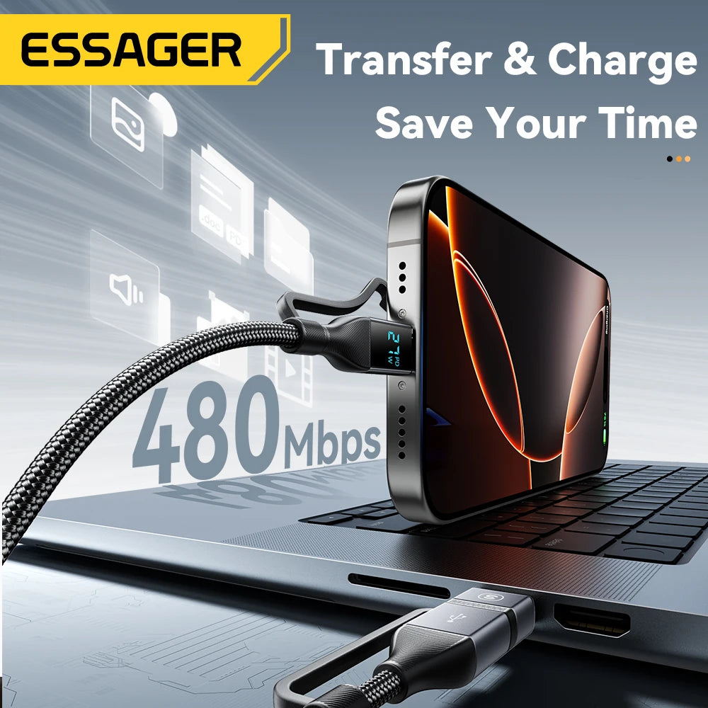 Essager 100W 4-in-1 Fast Charging Cable