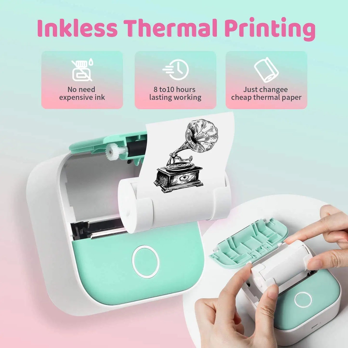 D2 Mini Thermal Label & Photo Printer