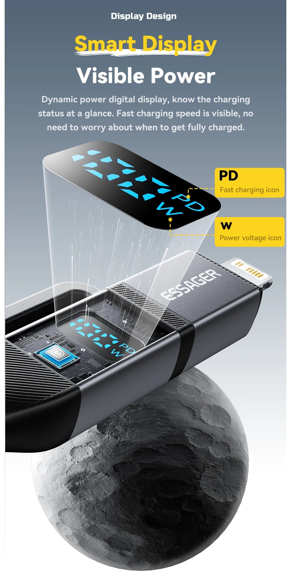 Essager 100W 4-in-1 Fast Charging Cable