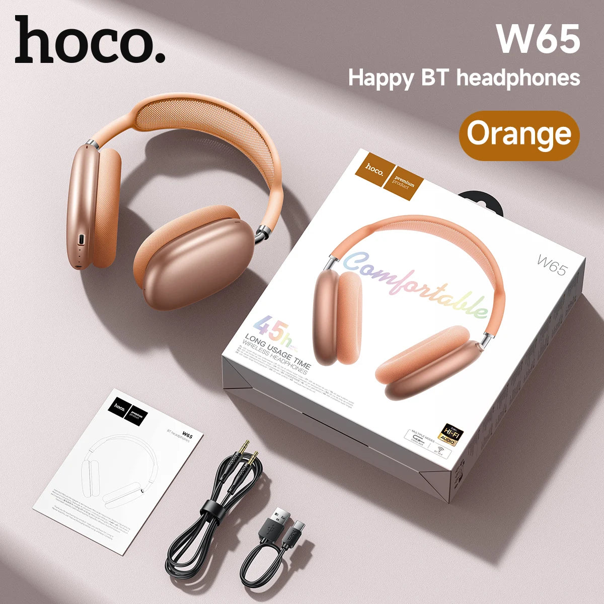 HOCO BT 5.4 Wireless Sports Headphones with Mic