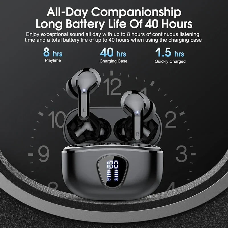 Bluetooth 5.3 HiFi Earbuds for Gaming & Music