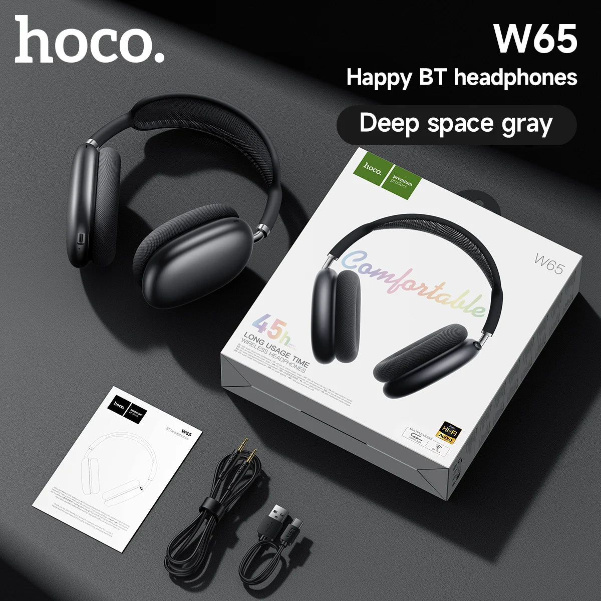 HOCO BT 5.4 Wireless Sports Headphones with Mic