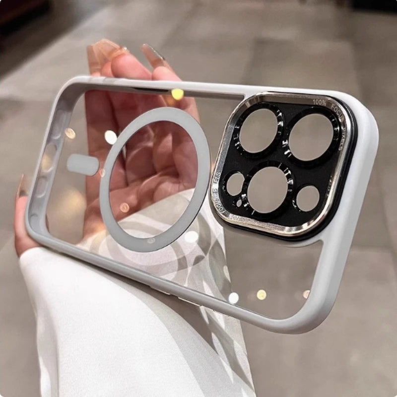 Luxury MagSafe Metal Lens Protection iPhone Case