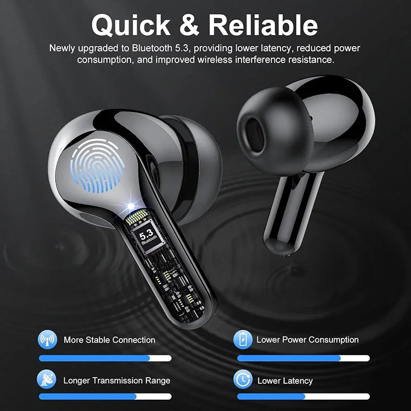 Bluetooth 5.3 HiFi Earbuds for Gaming & Music